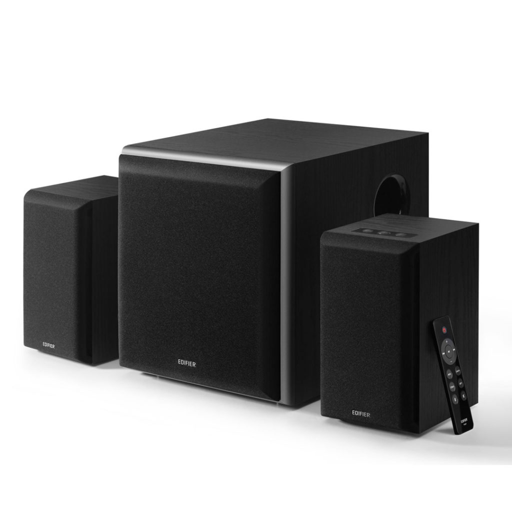 Boxe Edifier 2.1, RMS110W (2 x 20W, 1 x 70W), bluetooth, telecomanda, optical, coaxial, Negru