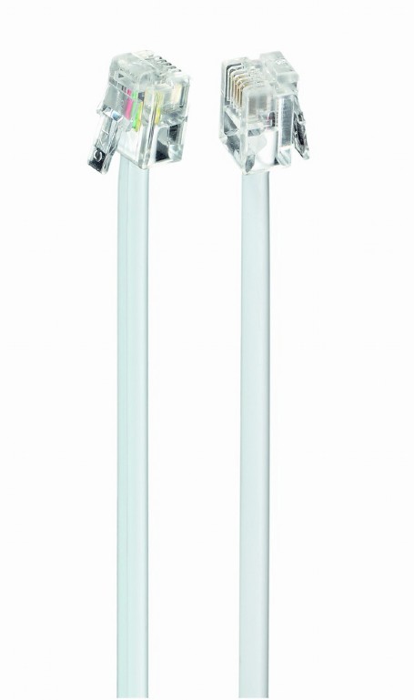 Cablu RJ11 6P4C 3m, Alb