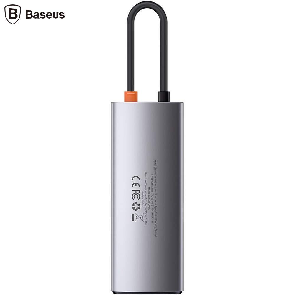 Docking Station Baseus Metal Gleam, conectare PC USB Type-C, Gri 3 Docking Station Baseus Metal Gleam, conectare PC USB Type-C, Gri - imagine 3