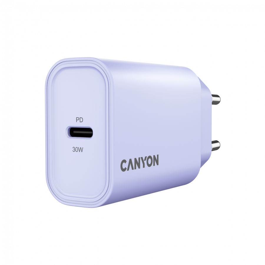 Incarcator retea CANYON CNE-CHA30CLPU OnCharge 30CL, 30 W, 1x USB Type-C PD Mov 2 Incarcator retea CANYON CNE-CHA30CLPU OnCharge 30CL, 30 W, 1x USB Type-C PD Mov - imagine 2