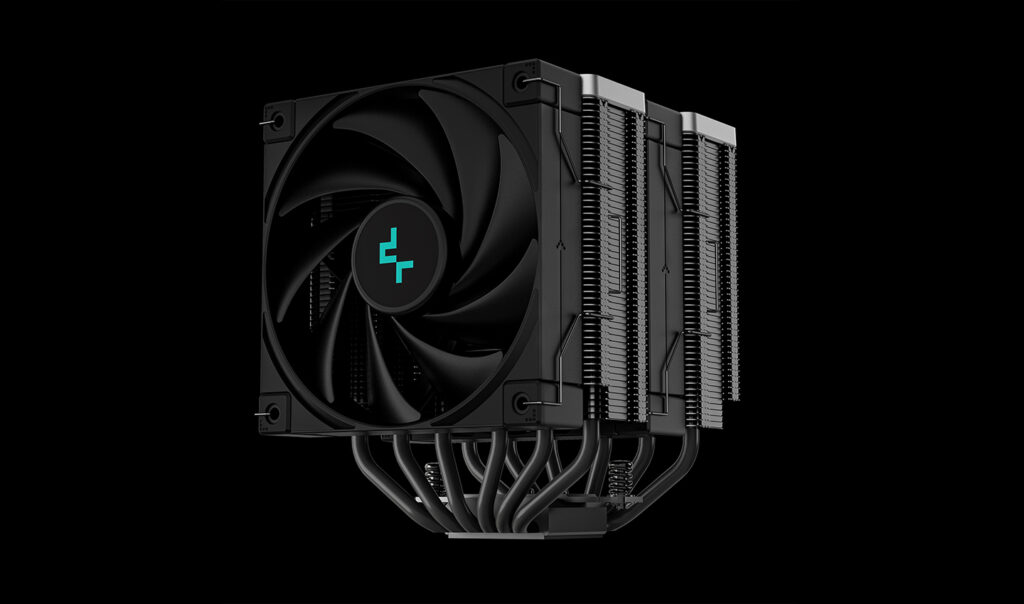 Cooler Procesor DEEPCOOL AK620 Zero Dark, compatibil AMD/Intel, 2 ventilatoare 120mm
