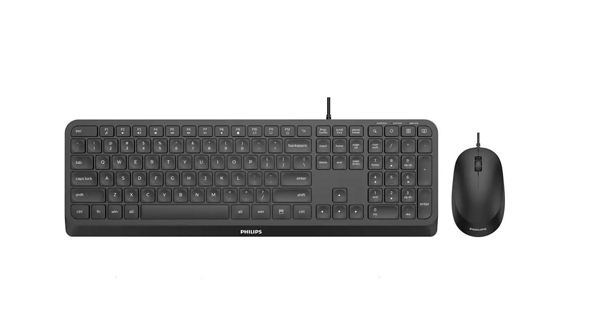 Kit tastatura si mouse Philips SPT6207, USB 2.0, Negru 1 Kit tastatura si mouse Philips SPT6207, USB 2.0, Negru