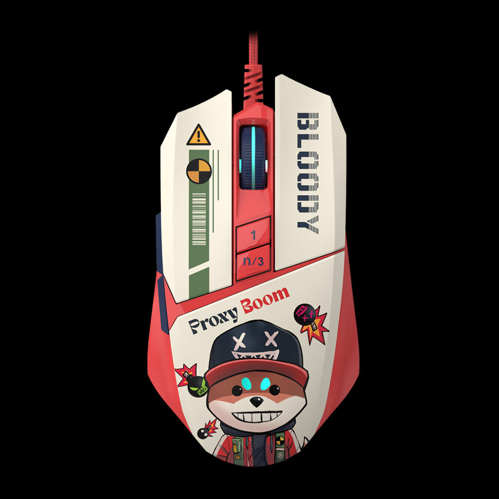 Mouse A4Tech Bloody RGB cu iluminare animată, USB