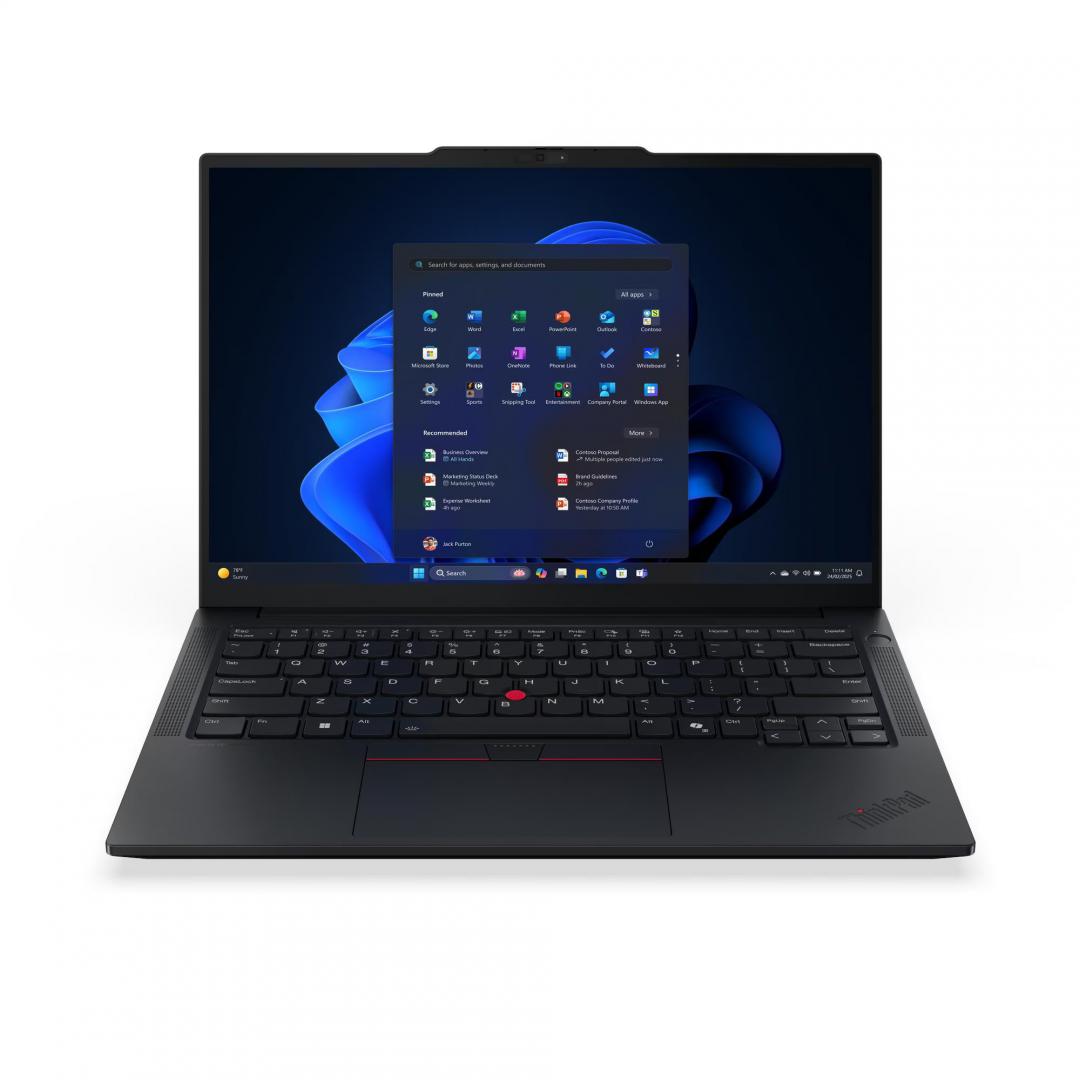 Laptop Lenovo ThinkPad E14 G7 WUXGA 14 inch Intel Core Ultra 7 255H 16GB 512GB SSD Free Dos Black 3 Laptop Lenovo ThinkPad E14 G7 WUXGA 14 inch Intel Core Ultra 7 255H 16GB 512GB SSD Free Dos Black - imagine 3