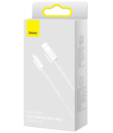 Cablu Baseus Dynamic USB-Lightning, 2.4A, 1m, alb 4 Cablu Baseus Dynamic USB-Lightning, 2.4A, 1m, alb - imagine 4