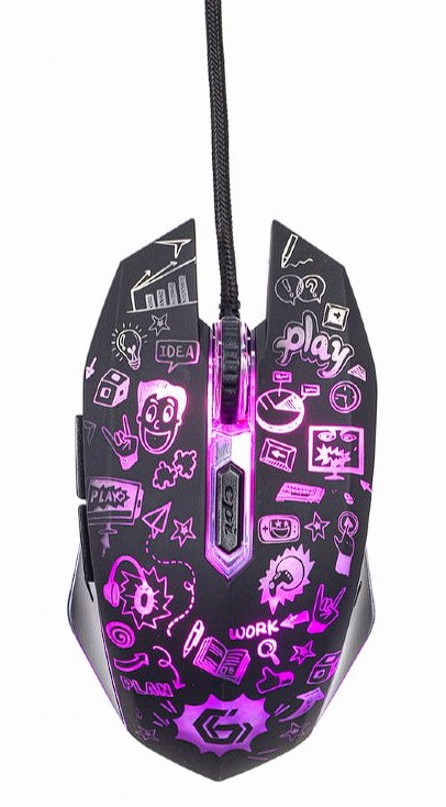 Mouse gaming, Gembird 3600 dpi, iluminare, 1.5m, Negru, MUS-6B-GRAFIX-01 3 Mouse gaming, Gembird 3600 dpi, iluminare, 1.5m, Negru, MUS-6B-GRAFIX-01 - imagine 3
