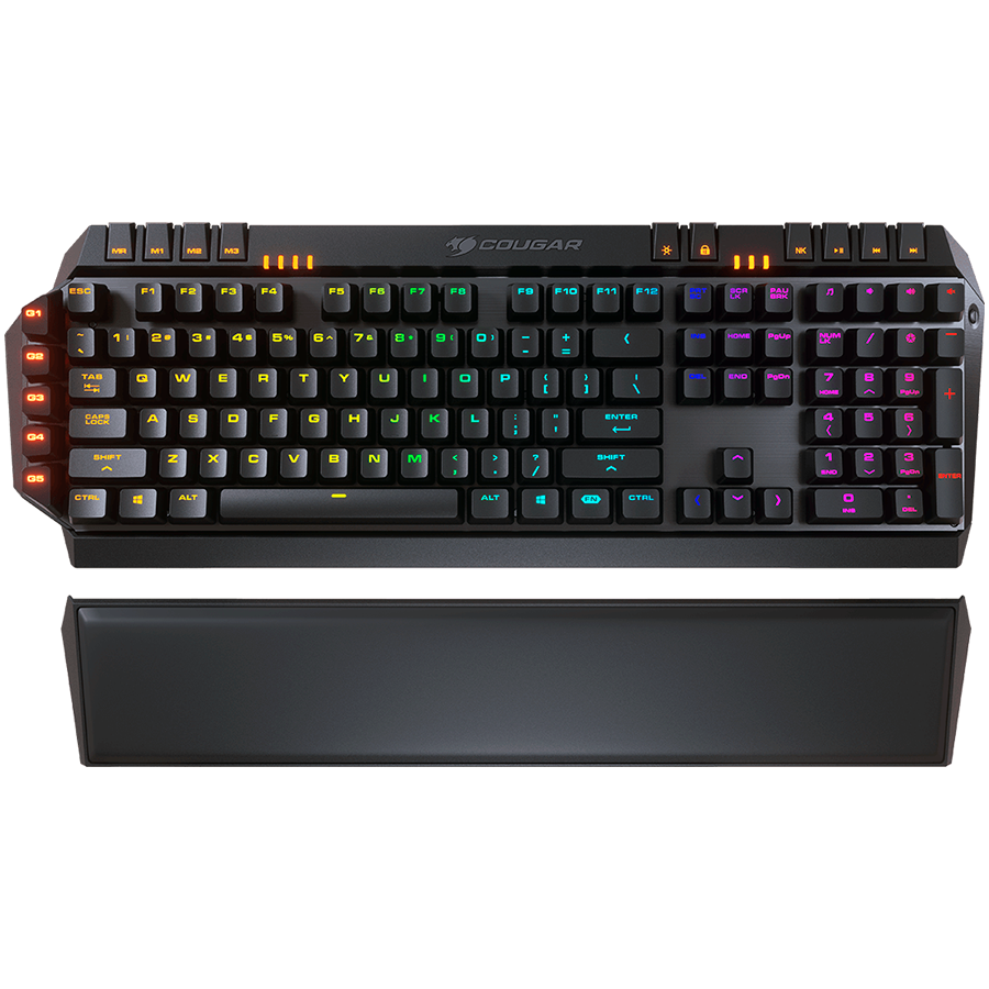 Tastatura gaming cu fir Cougar 700K Evo RGB, butoane configurabile, suport pentru incheietura, Negru 2 Tastatura gaming cu fir Cougar 700K Evo RGB, butoane configurabile, suport pentru incheietura, Negru - imagine 2