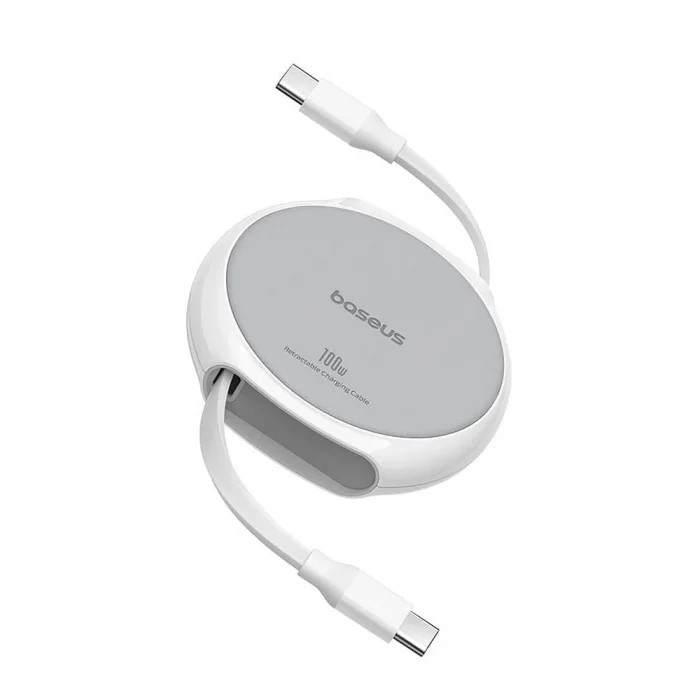 Cablu Type-C la Type-C, 100W, 1m – Pathfinder (P10368400211-00) – Moon White