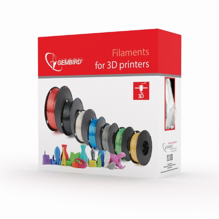 Filament Gembird pentru imprimanta 3D, PLA, 1.75mm diamentru, 1Kg / bobina, aprox. 330m, topire 190-220 °C, Transparent 2 Filament Gembird pentru imprimanta 3D, PLA, 1.75mm diamentru, 1Kg / bobina, aprox. 330m, topire 190-220 °C, Transparent - imagine 2