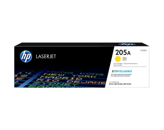 Toner Original HP Yellow, nr.205A, pentru Color LaserJet Pro M180|M181, 0.9K, (timbru verde 1.2 lei) , „CF532A”