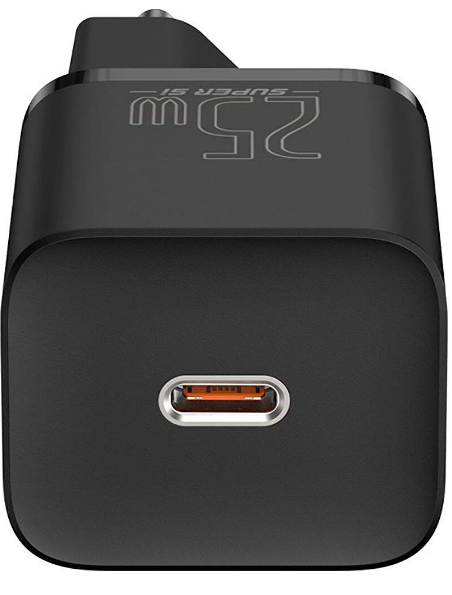 Incarcator rapid Baseus Super Si, USB-C, 25W, Negru