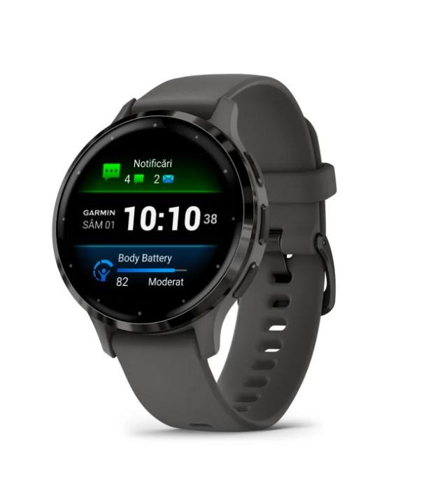 Smartwatch Garmin Venu 3S, GPS, Wi-Fi, curea silicon, Black Sesame/Slate 5 Smartwatch Garmin Venu 3S, GPS, Wi-Fi, curea silicon, Black Sesame/Slate - imagine 5