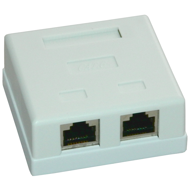 Priza FTP dubla aplicata cat.6 – EMTEX