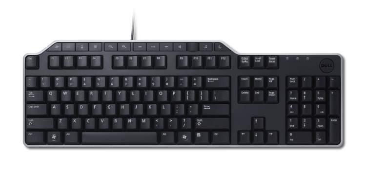 Tastatura multimedia Dell KB522, 2x USB 2.0, QWERTY US International layout, negru