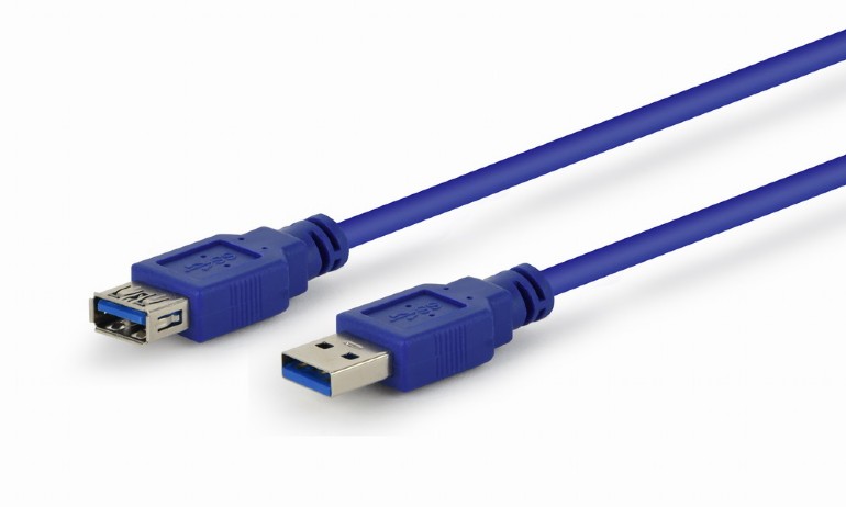 Cablu USB, Gembird, USB 3.0, 3 m, Albastru