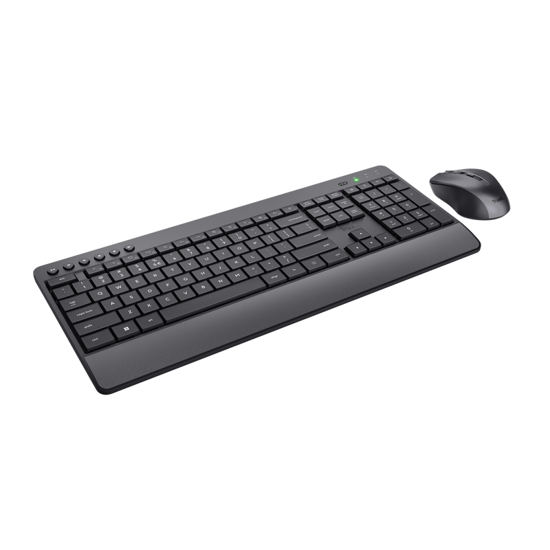 Kit Tastatura si Mouse Trust Trezo, wireless, Gri/Negru 4 Kit Tastatura si Mouse Trust Trezo, wireless, Gri/Negru - imagine 4