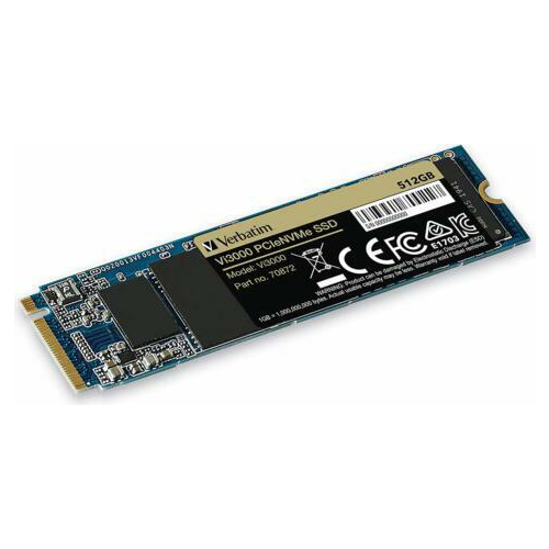 Solid State Drive (SSD) Verbatim Vi3000, 512GB, PCIe Gen.3 NVMe, M.2