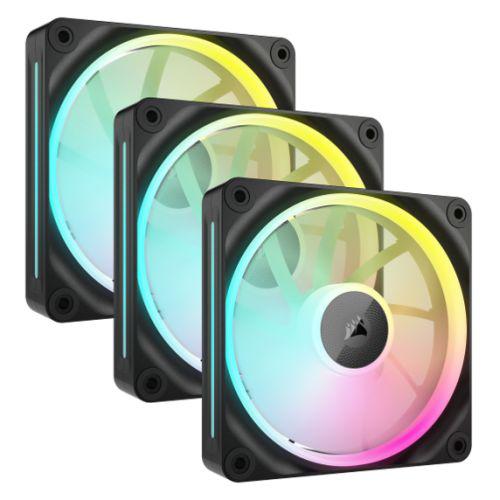 Ventilatoare CORSAIR iCUE LINK LX120 RGB BLACK, triple pack