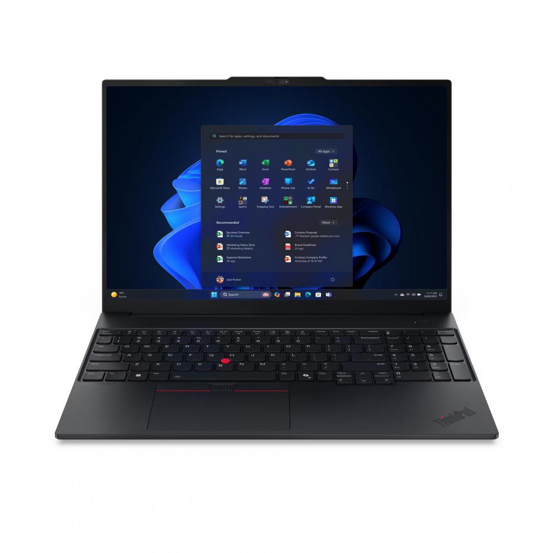 Laptop Lenovo ThinkPad E16 Gen 3 cu procesor Intel® Core Ultra 7 255H pana la 5.1GHz, 16" WUXGA, IPS, 32GB DDR5 RAM, 1TB SSD, Intel® Arc™ Graphics, Windows® 11 Pro, Black, 3y on-site Premium Care 3 Laptop Lenovo ThinkPad E16 Gen 3 cu procesor Intel® Core Ultra 7 255H pana la 5.1GHz, 16" WUXGA, IPS, 32GB DDR5 RAM, 1TB SSD, Intel® Arc™ Graphics, Windows® 11 Pro, Black, 3y on-site Premium Care - imagine 3