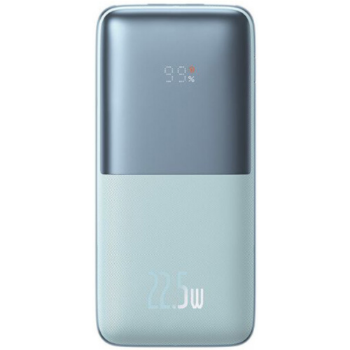 Acumulator extern Baseus Bipow Pro 20000mAh, 2x USB-A, 1x USB-C, Incarcare rapida, cablu USB-A la USB-C inclus, 22.5 W, Albastru