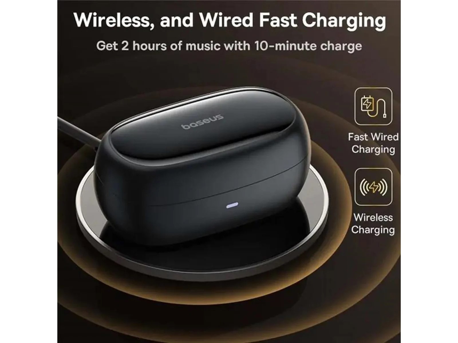 Casti audio wireless Baseus Bowie MA20 negru 3 Casti audio wireless Baseus Bowie MA20 negru - imagine 3