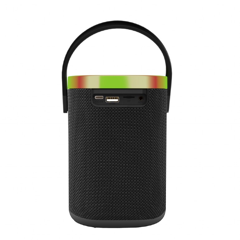 Boxe GEMBIRD portabile bluetooth, RMS: 10W, baterie 1800mAh, microSD, USB, FM-radio, LED light, negru