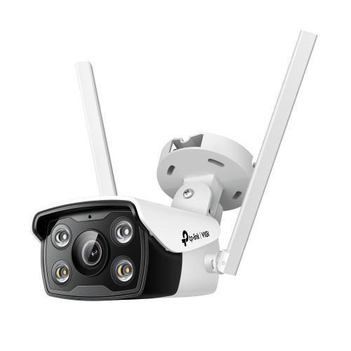 Camera de supraveghere Smart TP-Link VIGI C340-W(4mm) tip bullet de exterior, 4MP HD, Wireless, Full Color Night Vision, IP66, Two-Way Audio, Detectarea miscare, control de la distanta