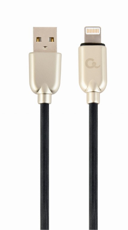 Cablu alimentare si date Gembird, USB 2.0 (T) la tip Lightning (T), 2m, Negru, CC-USB2R-AMLM-2M