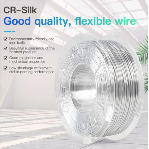 CREALITY 3D PRINT FILAMENT SILK WHITE 1 CREALITY 3D PRINT FILAMENT SILK WHITE