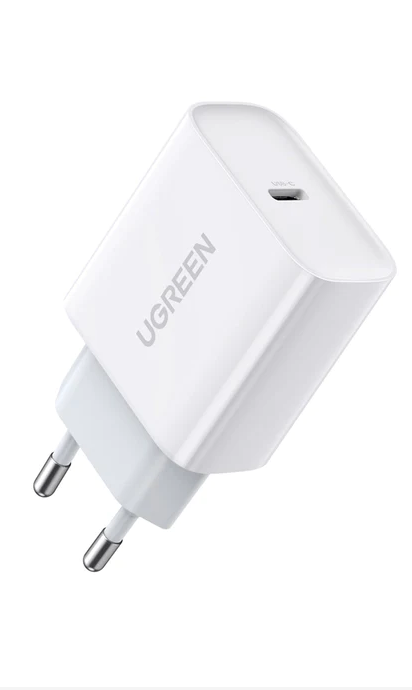 Incarcator retea Ugreen, CD137 Quick Charge 20W, 1 x USB Type-C 5V/3A, alb