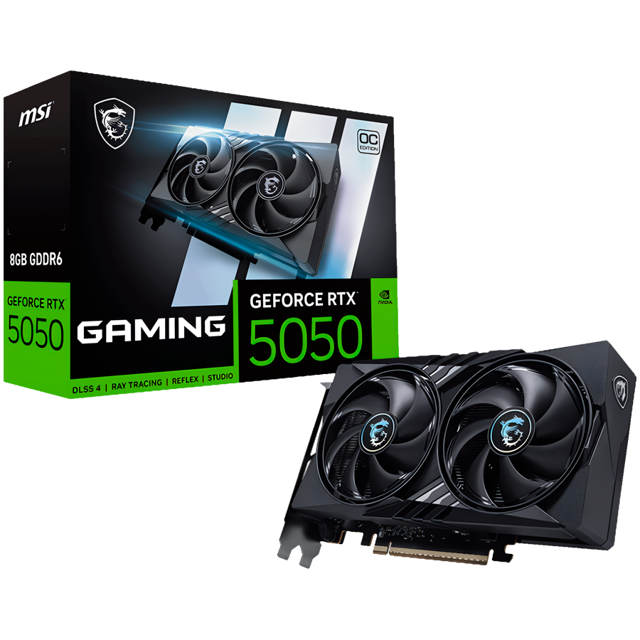 Placă video MSI NVidia GeForce RTX 5050 GAMING OC 8GB, GDDR6, 128 bit