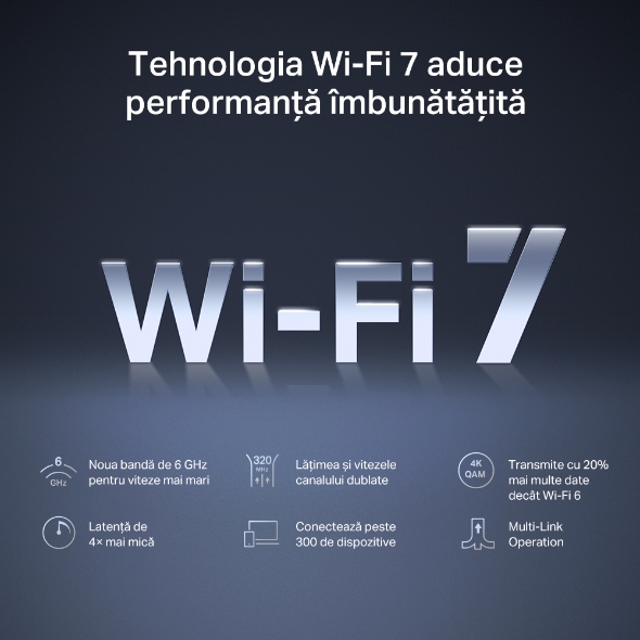 Router Wireless Mercusys MR47BE, BE9300, Tri-Band, Wi-Fi 7, MLO , 4 porturi 2.5Gbps , compatibil EasyMesh 3 Router Wireless Mercusys MR47BE, BE9300, Tri-Band, Wi-Fi 7, MLO , 4 porturi 2.5Gbps , compatibil EasyMesh - imagine 3