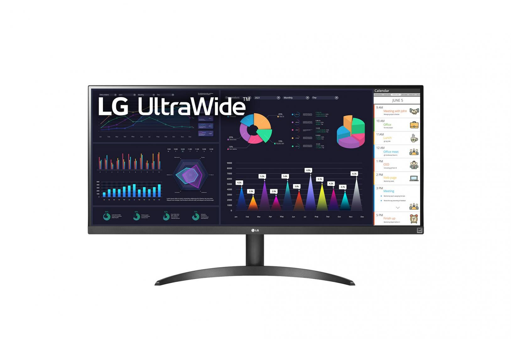 Monitor LG Ultrawide 34WQ500-B, IPS, 34", 2560 x 1080, 100Hz, 5Ms, AMD FreeSync™, Pivot 2 Monitor LG Ultrawide 34WQ500-B, IPS, 34", 2560 x 1080, 100Hz, 5Ms, AMD FreeSync™, Pivot - imagine 2