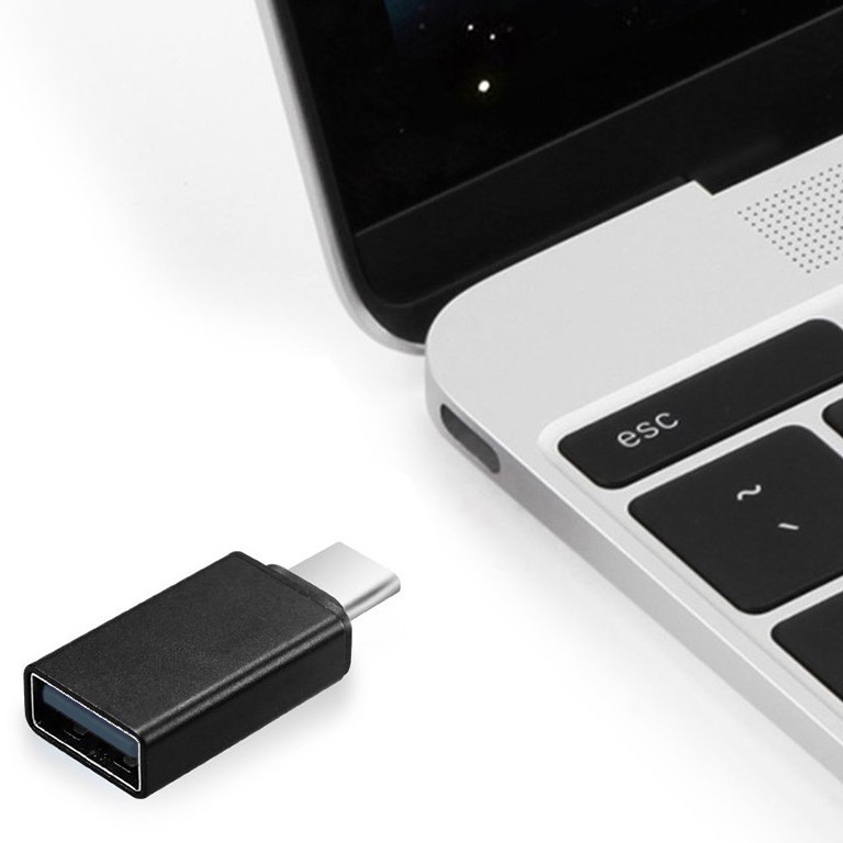 Adaptor Gembird, USB 2.0 Type-C (T) la USB 2.0 (M), Negru, A-USB2-CMAF-01