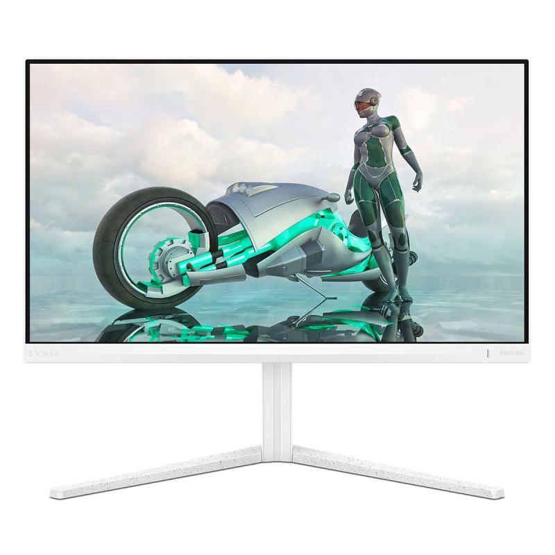 Monitor Gaming Philips EVNIA, 23.8″, IPS, FHD, 180Hz, 1ms, 0.5ms, HDR10, FlickerFree, Boxe 2W x 2, HA, Pivot, HDMI, DisplayPort, Alb, 24M2N3201A/00