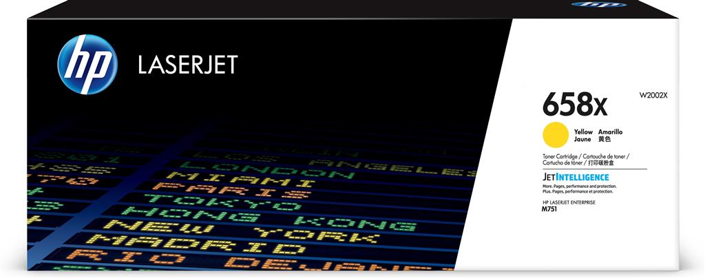 Toner Original HP Yellow, nr.658X, pentru HP Color LaserJet Enterprise M751, 28K, „W2002X”