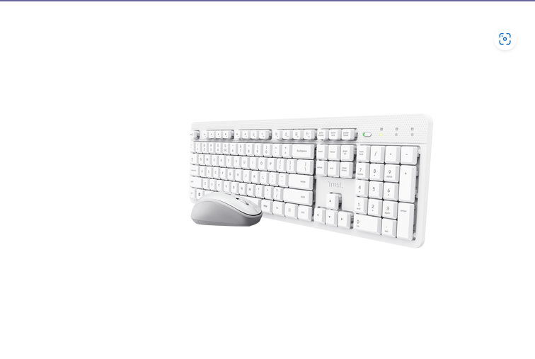 Kit Tastatura si mouse Wireless Trust ODY V2 WL, silent, USB-A, 800-1600 DPI, alb 4 Kit Tastatura si mouse Wireless Trust ODY V2 WL, silent, USB-A, 800-1600 DPI, alb - imagine 4