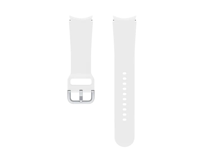 Curea smartwatch Samsung Sport Band pentru Galaxy Watch4 20mm M/L, White