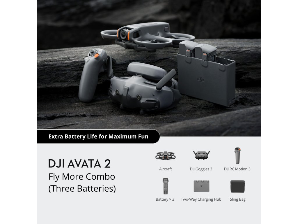 Drona DJI Avata 2 Fly More Combo (3 x Acumulator) 5 Drona DJI Avata 2 Fly More Combo (3 x Acumulator) - imagine 5