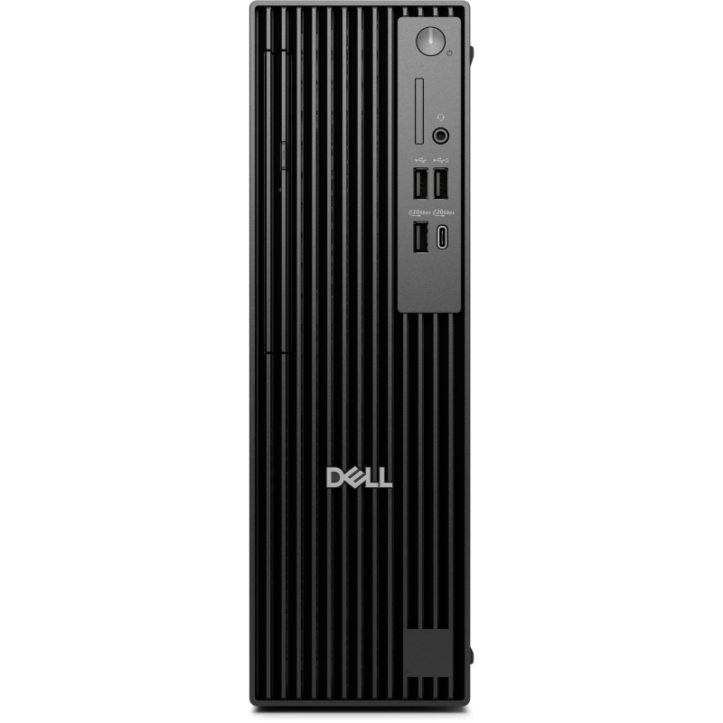 Desktops PC Pro Slim Plus QBS1250 cu procesor Intel® Core™ Ultra 7 265 pana la 5.3GHz, 16GB DDR5 RAM, 512GB SSD, Intel® Graphics, Windows 11 Pro, Black, 3y ProSupport and Next Business Day Onsite Service