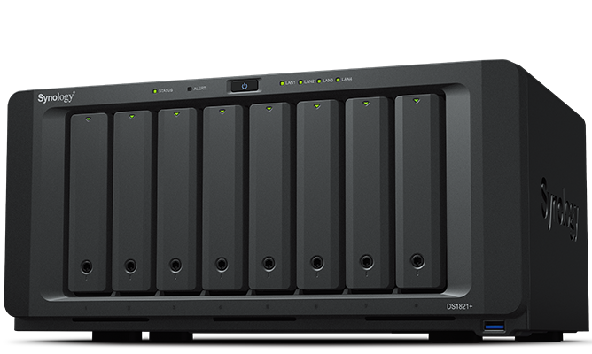 Network Attached Storage Synology DS1823xs+ cu procesor AMD Ryzen V1780B 3.35GHz, 8-Bay, 8GB DDR4