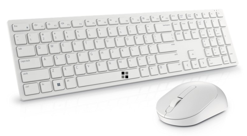 Kit tastatura + mouse wireless Dell KM5221W, US International layout,alb