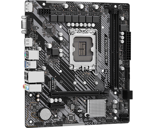 Placa de baza ASRock H610M-HDV/M.2, Socket 1700