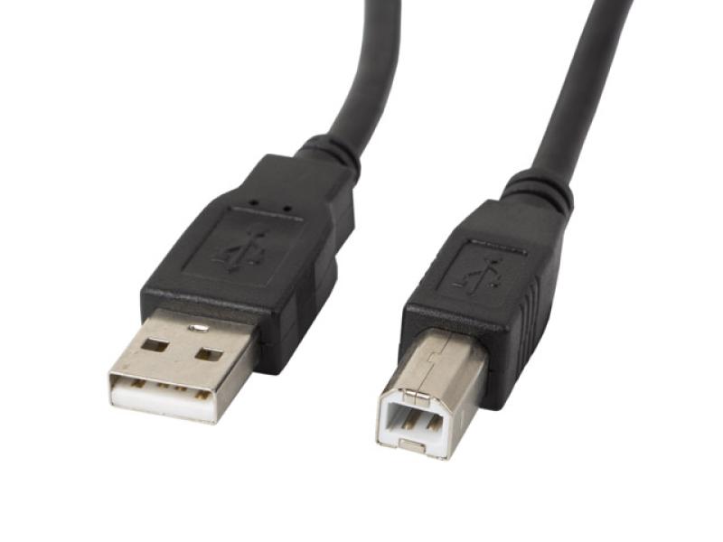 Cablu USB 2.0 Lanberg, 1.8m, Negru