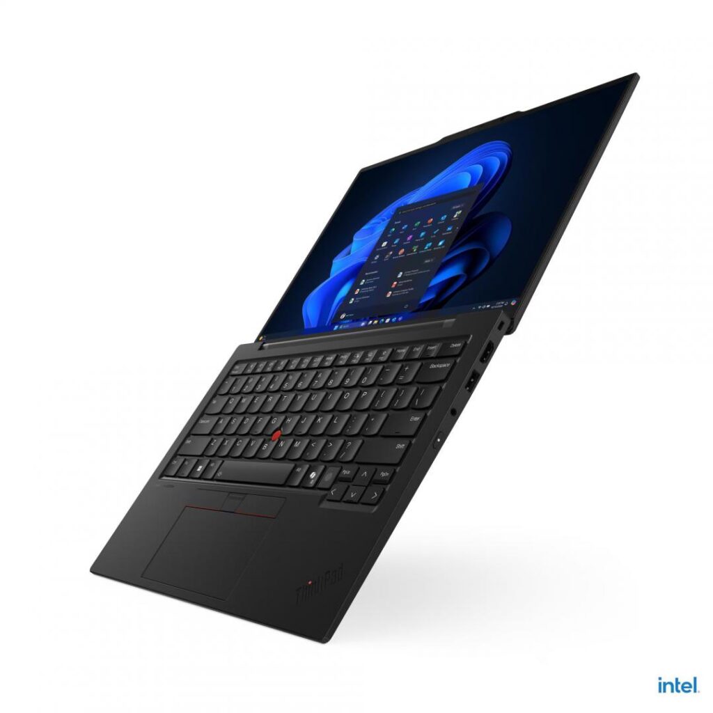 Laptop Lenovo ThinkPad X1 Carbon Gen 13 Aura Edition cu procesor Intel® Core™ Ultra 7 265U pana la 5.30GHz, 14” 2.8K OLED, 120Hz, Touch, 64GB LPDDR5X RAM, 1TB SSD, Intel Graphics, Win 11 Pro, Black, 3y on-site Premium Care