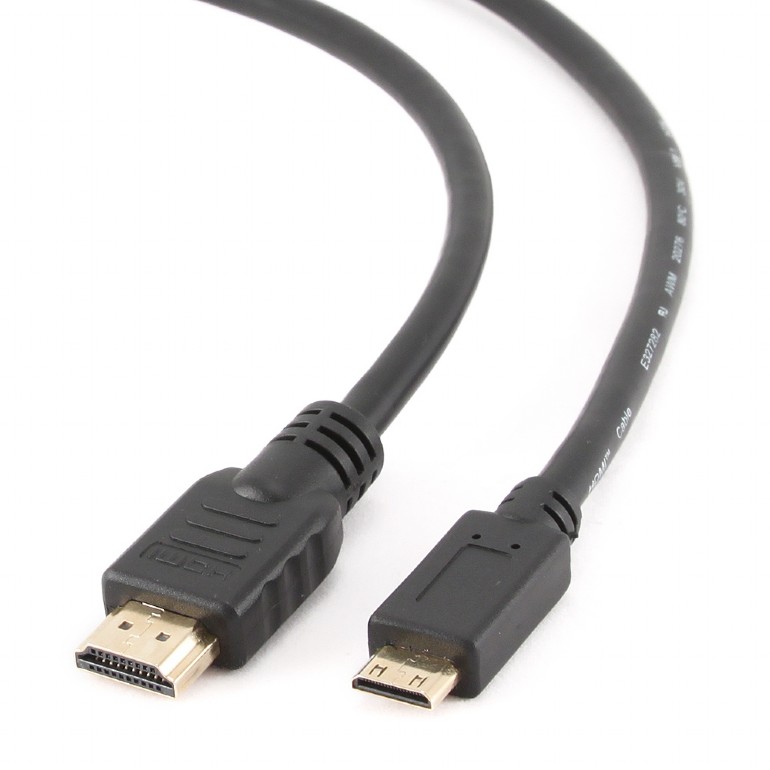 Cablu video Gembird HDMI (T) la Mini-HDMI (Type C)(T), 3m, conectori auriti, rezolutie maxima 4K DCI la 60 Hz, Negru, CC-HDMI4C-10