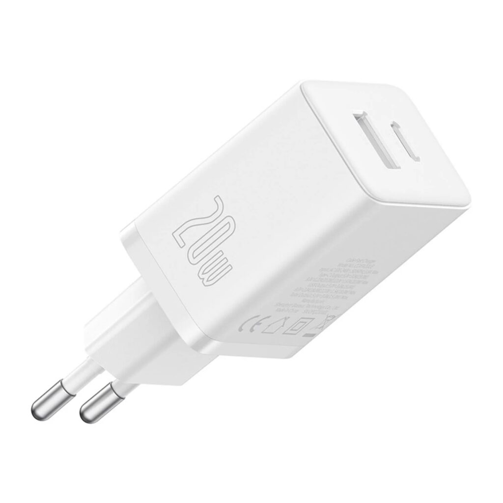 Incarcator USB, Type-C, Fast Charge 20W – Baseus (P10111403213-00) – Moon White