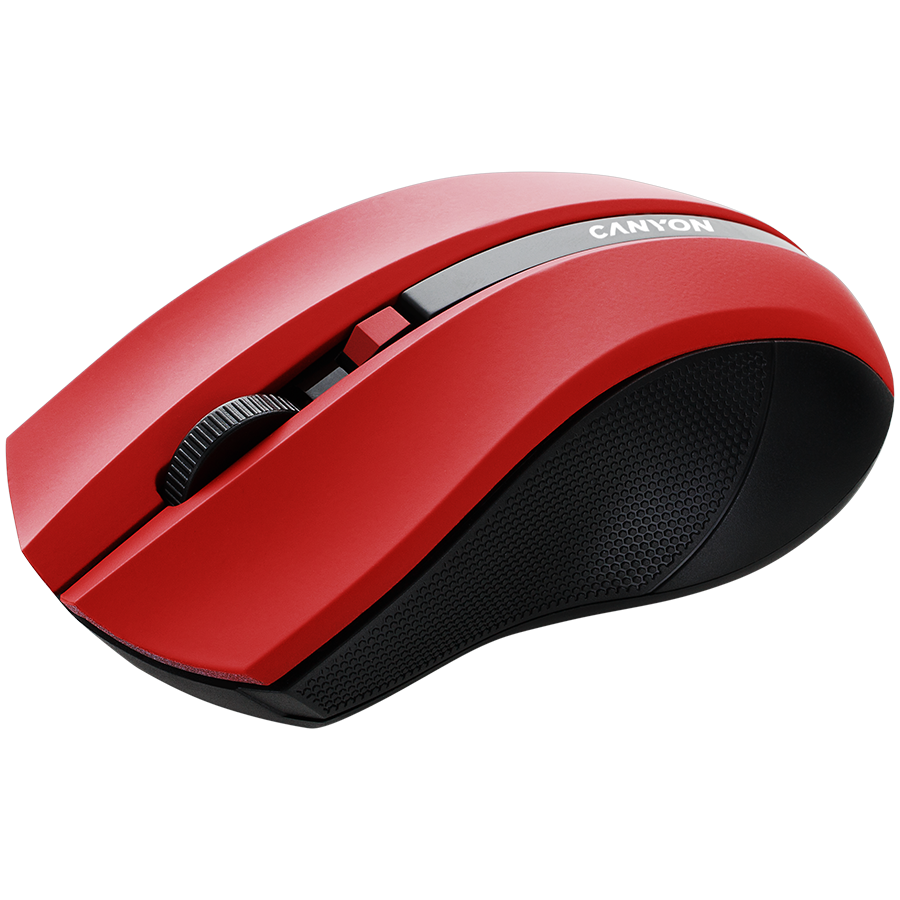 Mouse wireless Canyon, 2.4 GHz, 1600 dpi, Rosu/Negru 2 Mouse wireless Canyon, 2.4 GHz, 1600 dpi, Rosu/Negru - imagine 2
