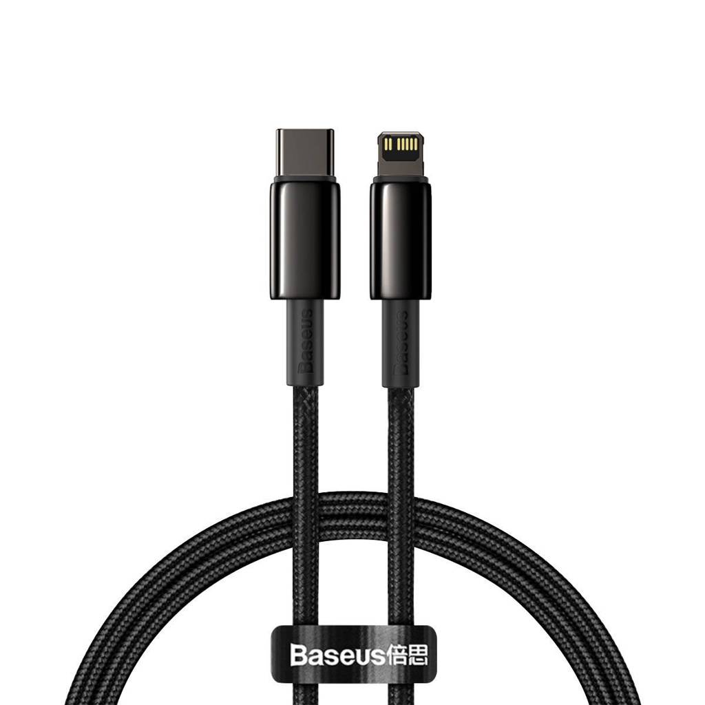 Cablu de date, Baseus, USB-C la tip Lightning, 20 W, 5 A, PD, 2 m, Negru 1 Cablu de date, Baseus, USB-C la tip Lightning, 20 W, 5 A, PD, 2 m, Negru