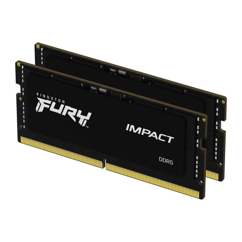 Memorie Laptop Kingston Fury Impact, 32GB DDR5, 4800MHz CL38, Dual Channel Kit